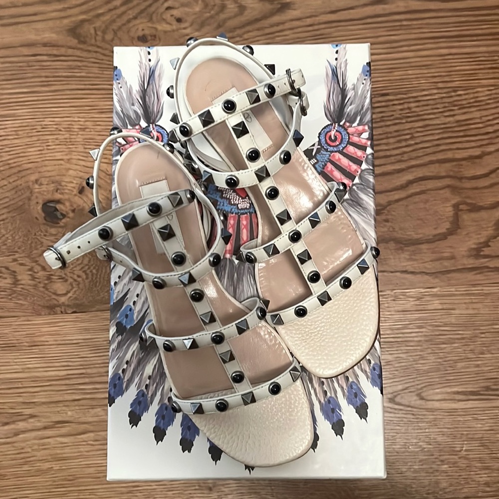 Valentino Rolling Rockstud Sandals - 36.5